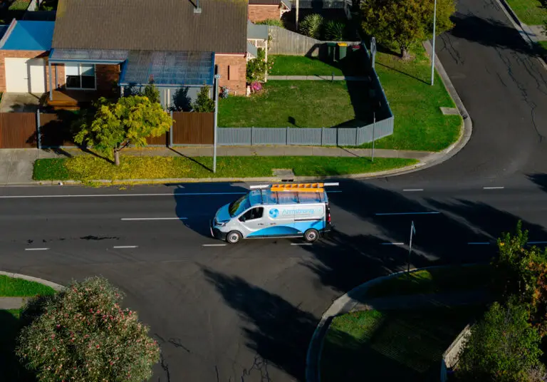 Armstrong Air van driving